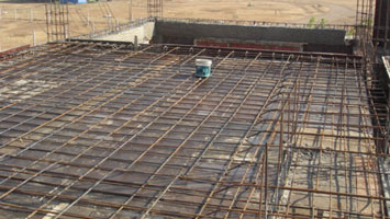 Concrete Slab Construction at Mr. Gadgil's Bungalow