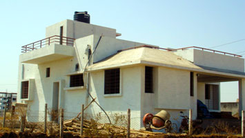 Exterior View - Construction in progress at Mr. Gadgil's Bungalow