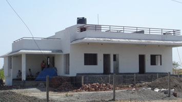Exterior View - Construction in final stage - Mr. Gadgil's Bungalow