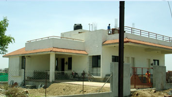 Construction in its final stage - Mr. Gadgil's Bungalow